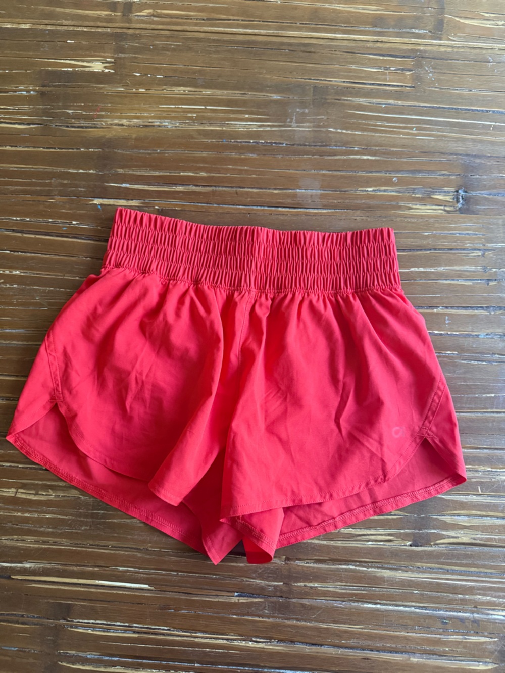 GAP Red Athletic Shorts with Smocked Waistband